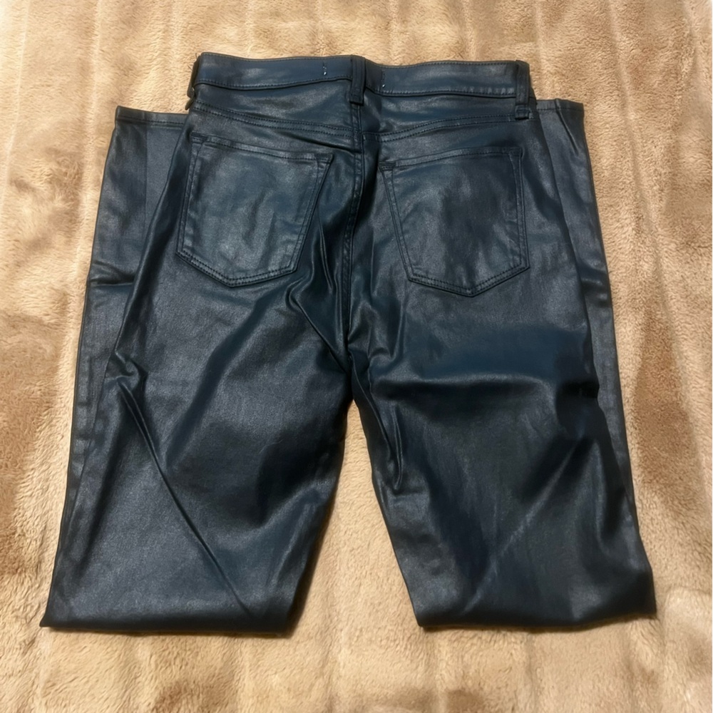 Abercrombie & Fitch Super Skinny High Rise Leather-look skinny jeans - Picture 2 of 5